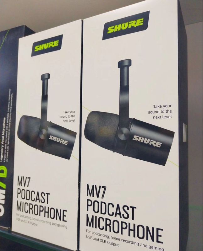 Shure MV7 — Подкаст микрофон Профессиональный