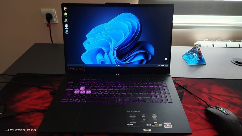ASUS TUF A17 Ryzen 7 6800h 16GB DDR5 1.5TB SSD Ideal Holatda!