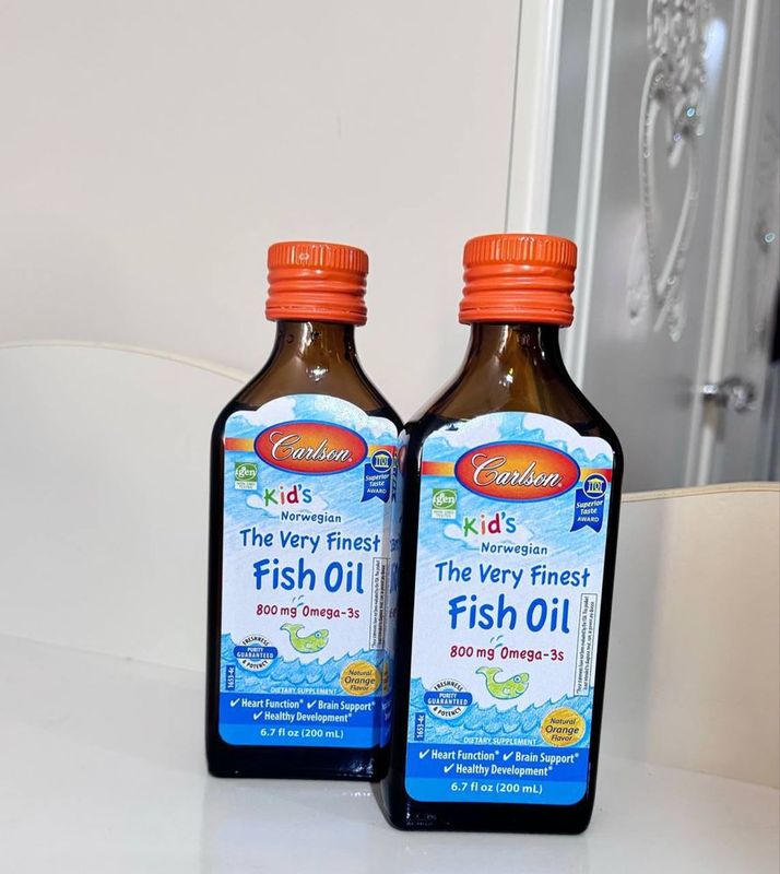 Omega-3 Carlson , Fish oil ,Рыбий жир 200ml