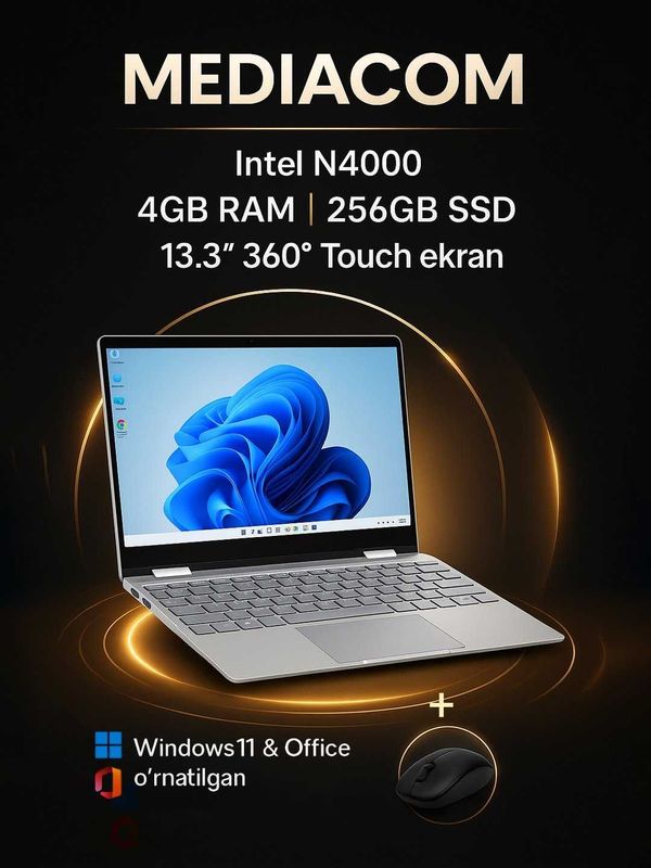 Ноутбук Mediacom, 360° Touch, 13,3 Ноутбук Mediacom, 360° Touch, 13,3