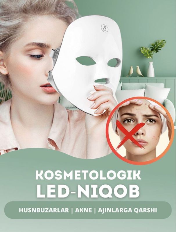 Led maska ORIGINAL , sifatli , ishonchli asosiysi SINOVDAN OʻTGAN