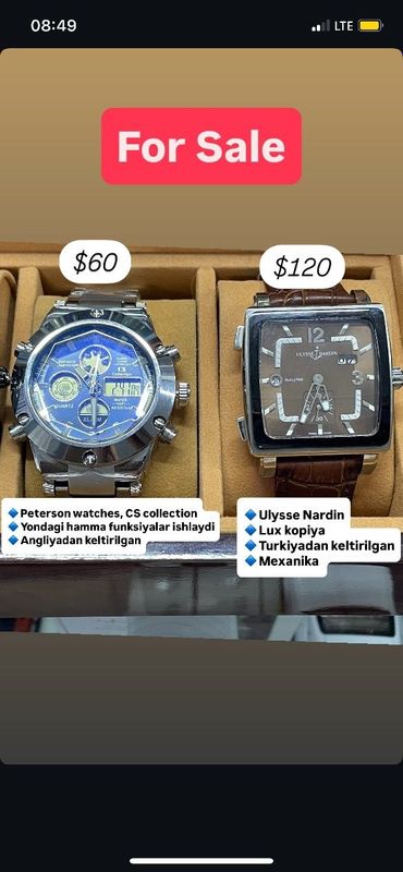 Soat sotiladi ikkalasi ham yangi Soat sotiladi ikkalasi ham yangi