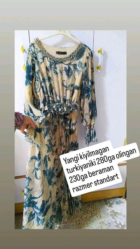 turetskiy yangi koylak kiyilmagan