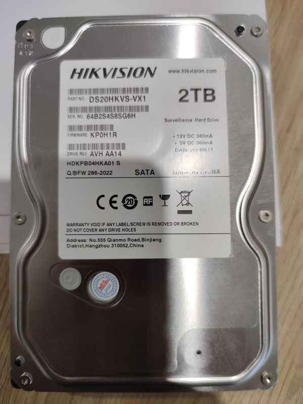 HDD Hikvision 2 TB HDD Hikvision 2 TB