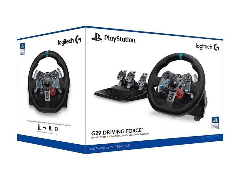 Logitech G29 + коробка передач для Playstation и ПК . Новый запечатан