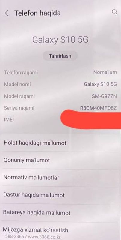 S 10 5G sotiladi S 10 5G sotiladi