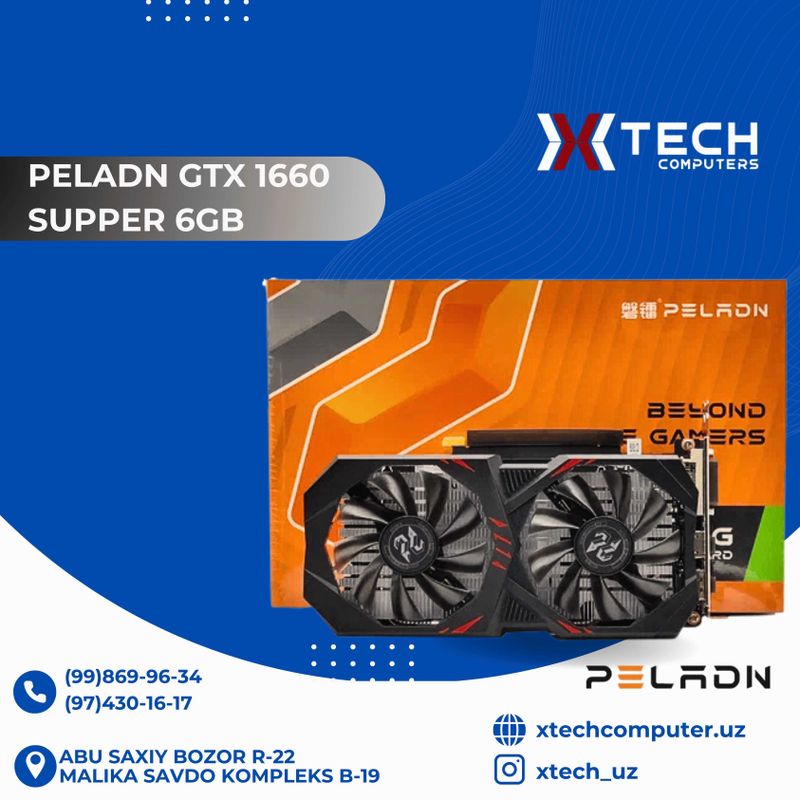 Видеокарта PELADN GTX 1660 SUPPER 6GB Видеокарта PELADN GTX 1660 SUPPER 6GB