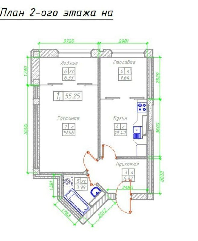 Продаётся квартира в новостройке GreenWich Мирабадский район