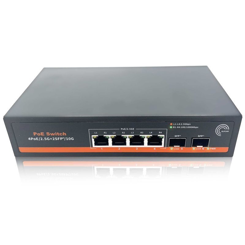 POE Switch (коммутатор) 4port 2sfp 1000mbps AC 100v-220v Poe out DC52V POE Switch (коммутатор) 4port 2sfp 1000mbps AC 100v-220v Poe out DC52V