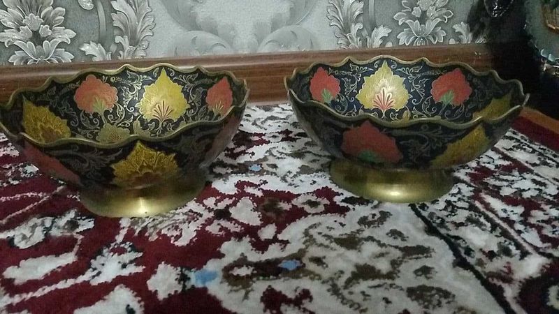 Антикварная фруктовница из Индии 70-х годов — изысканный дизайн Антикварная фруктовница из Индии 70-х годов — изысканный дизайн
