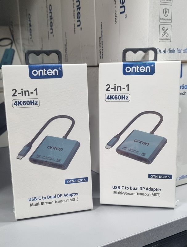 ONTEN-UC915 USB-C в Dual DP, видеопреобразователь USB-C ONTEN-UC915 USB-C в Dual DP, видеопреобразователь USB-C