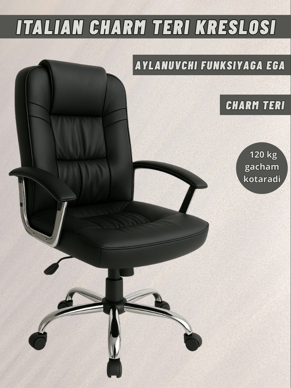 Kreslo, Ofis kreslosi, to'rli, sozlanishli, yotadi Kreslo, Ofis kreslosi, to'rli, sozlanishli, yotadi