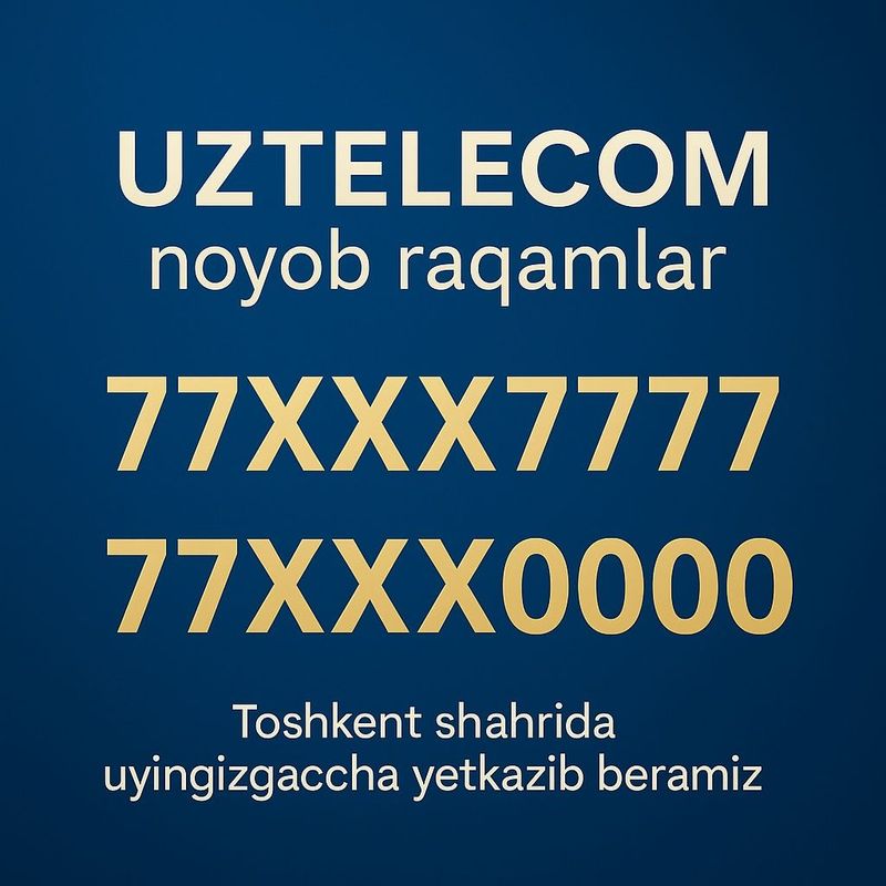 7777 va 0000 raqamlar