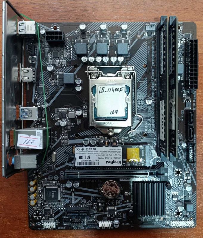 Gigabyte H510M K i5-11400f M.2 NVMe 512 DDR4 16 Gb 3200mhz Gigabyte H510M K i5-11400f M.2 NVMe 512 DDR4 16 Gb 3200mhz