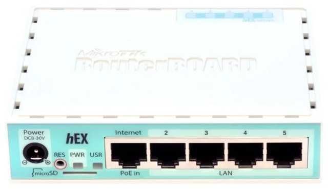 Роутер маршрутизатор Mikrotik hEX RB750Gr3 продается