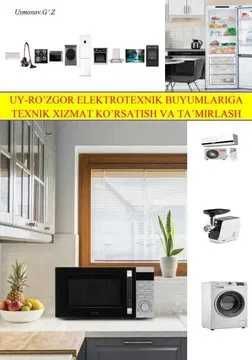 Uy ro‘zg’or elektrotexnikalarga texnik xizmat va ta’mirlash kitobi Uy ro‘zg’or elektrotexnikalarga texnik xizmat va ta’mirlash kitobi