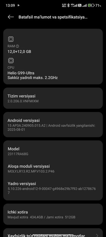 Redmi not 13 pro 12+12/512 Obmen