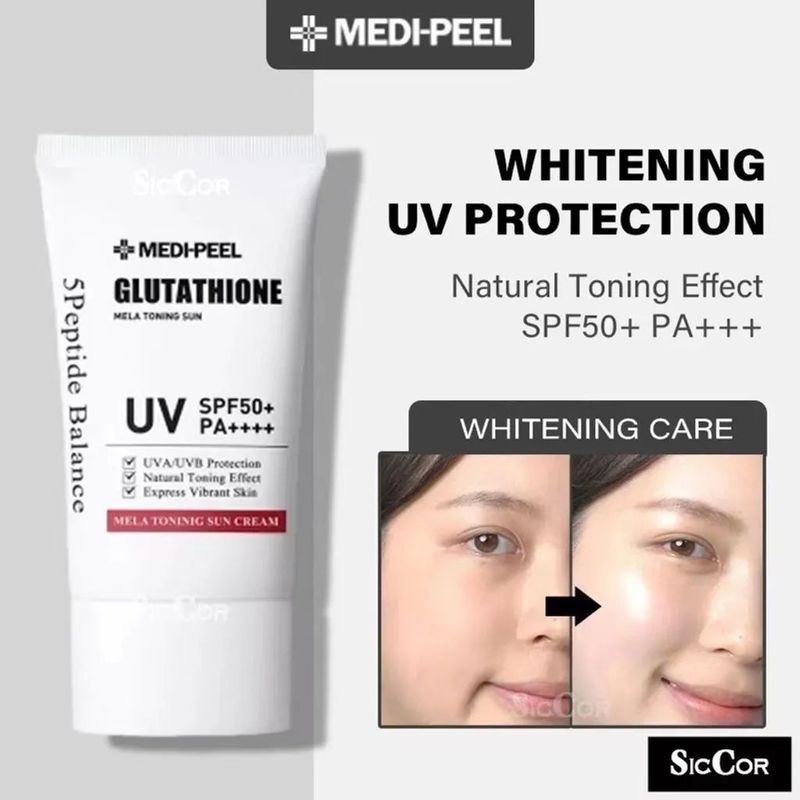 Medi peel bio intense glutathione mela oqartiruvchi spf kremi