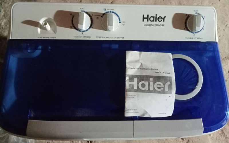 Haier yarim aftomat kiryuvish mashinasi Haier yarim aftomat kiryuvish mashinasi