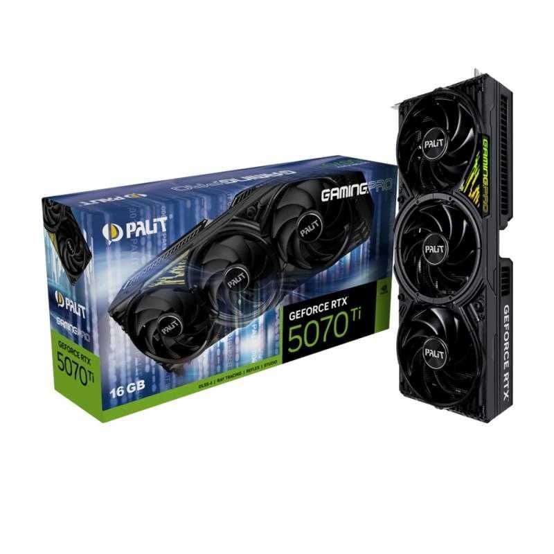Видеокарта Palit GeForce RTX 5070 Ti GamingPro Видеокарта Palit GeForce RTX 5070 Ti GamingPro