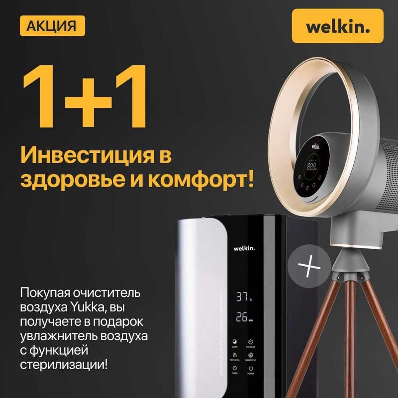 Очиститель воздуха Welkin Yukka Silver | Безлопастной Очиститель воздуха Welkin Yukka Silver | Безлопастной