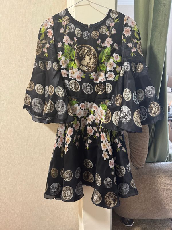 Платье с принтом монет Dolce & Gabbana Платье с принтом монет Dolce & Gabbana