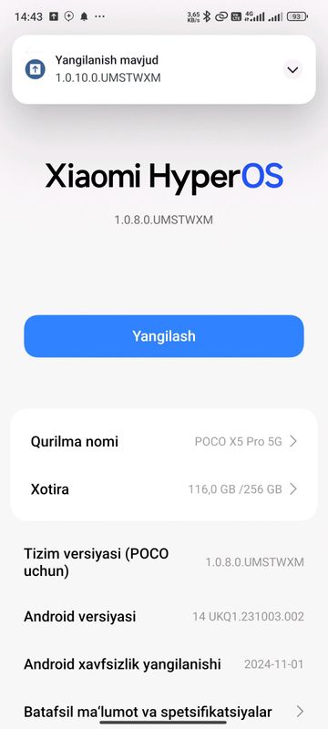 Poco X5 pro 8/256