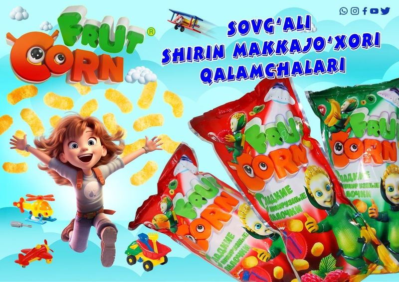 OPTOM MAZZALI VA SHIRIN KUKURUZ ichida turli hil O'yinchoqlari bilan!