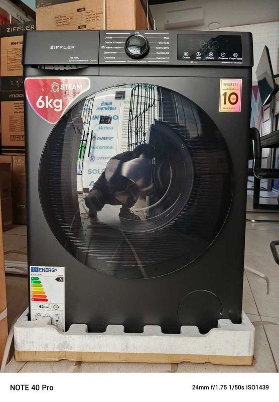 Стиральная машина автомат Ziffler 6-8кг Inverter стирка паром Стиральная машина автомат Ziffler 6-8кг Inverter стирка паром