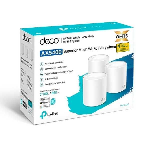 Wi-Fi роутер Tp-link Deco X60(3-pack)