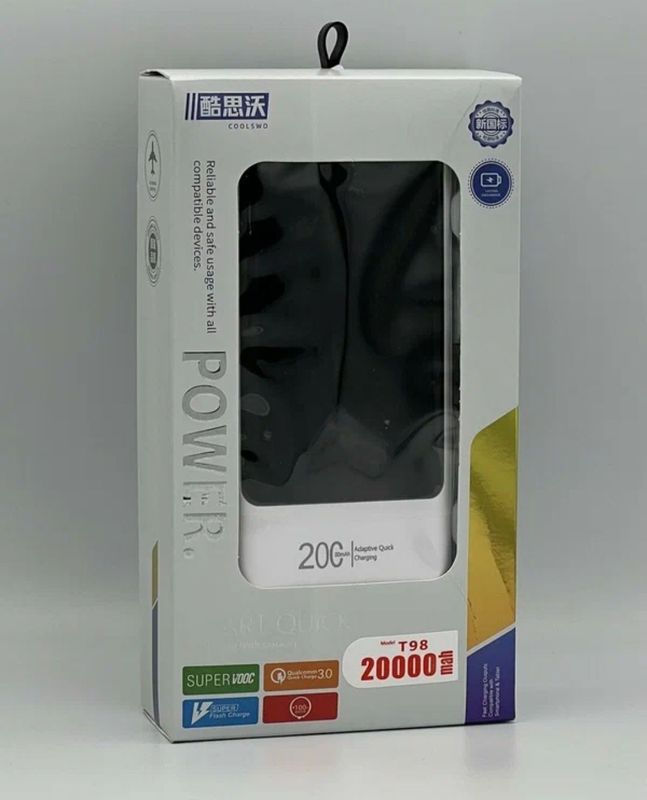 20000 mAh, Powerbank Т98 Новый 20000 mAh, Powerbank Т98 Новый