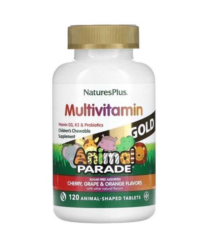 Animal Parade Gold, Мультивитамины для детей, 120 жевательных таблеток Animal Parade Gold, Мультивитамины для детей, 120 жевательных таблеток