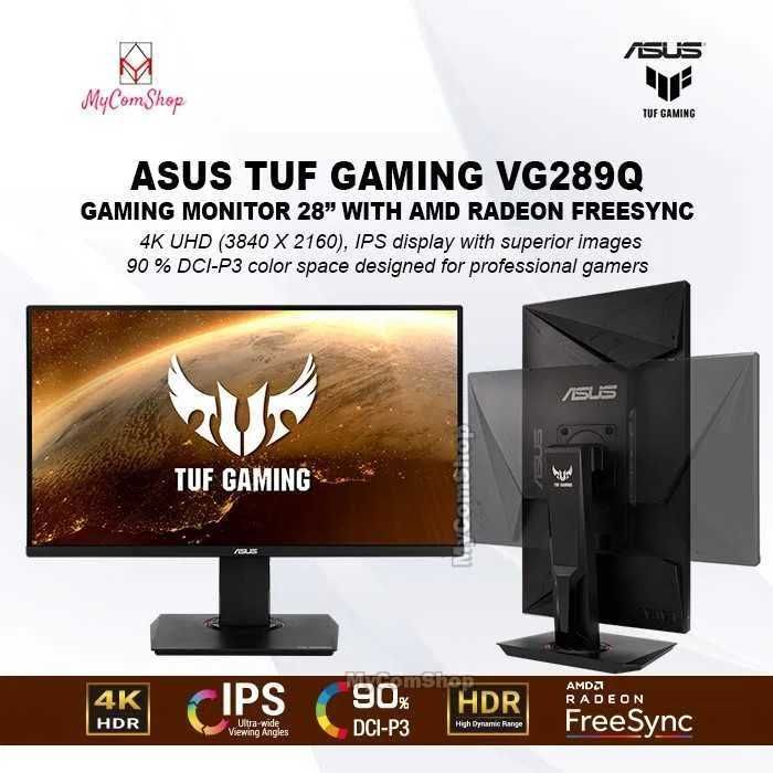 (Новый)28" Монитор ASUS TUF Gaming VG289Q, 4K 3840x2160, 60 Гц, IPS