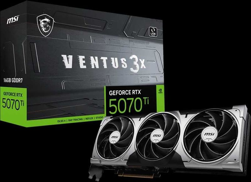 Видеокарта MSI GeForce RTX 5070 Ti VENTUS 3X OC