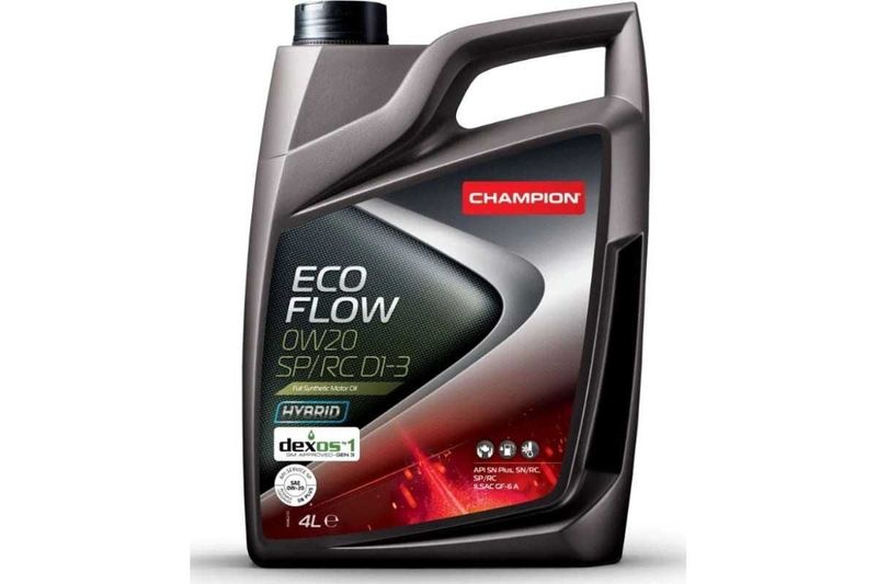 Синтетическое моторное масло CHAMPION ECO FLOW 0W20 SP/RC D1-3 4L