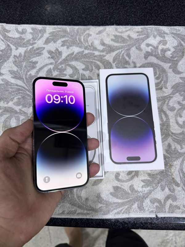 iphone 14 pro ZAA region 256g hotira yomkost 77 karopka bor iphone 14 pro ZAA region 256g hotira yomkost 77 karopka bor