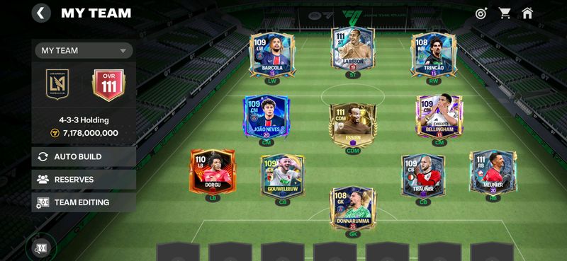 FIFA AKAUNT 111 OVR  7.000 ALMAZ
