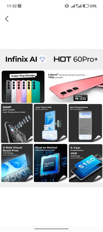Infinx Hot 60 pro + Infinx Hot 60 pro +