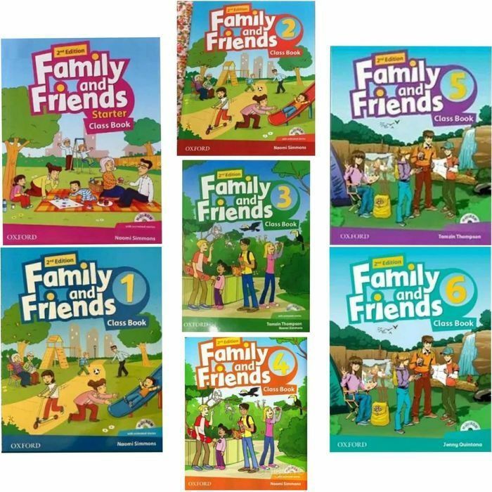 Доставка. Family and Friends 0-6 class book + workbook