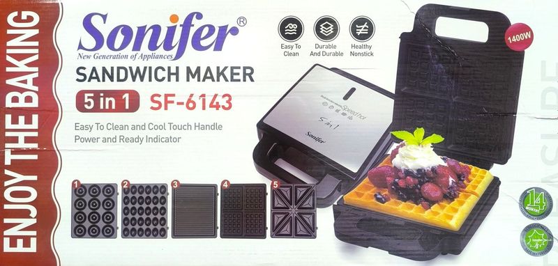 Супер абсолютно новый тостер 5в1 Sonifer 6143, toster