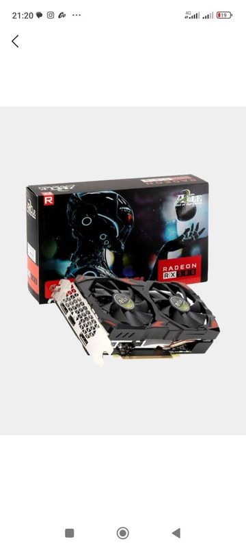 видеокарта Rx 580 8gb axel