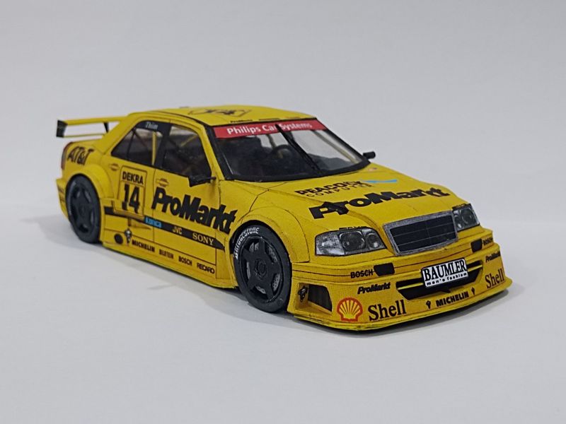 Бумажня модель Mercedes W202 C DTM