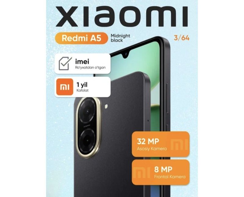 Redmi A5 – надежный и функциональный гаджет Redmi A5