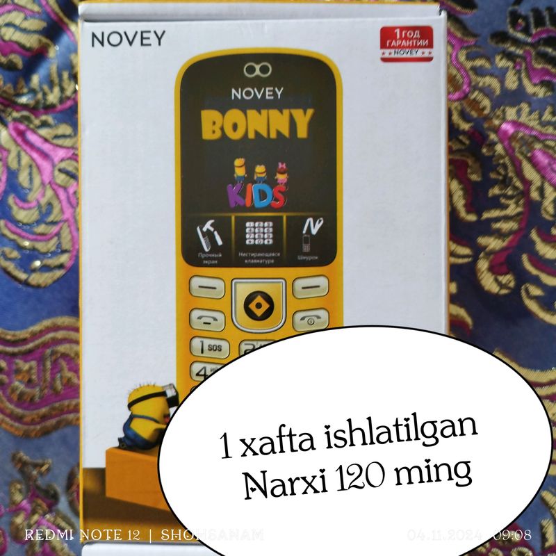 Novey bonny kids M350 sotiladi Novey bonny kids M350 sotiladi