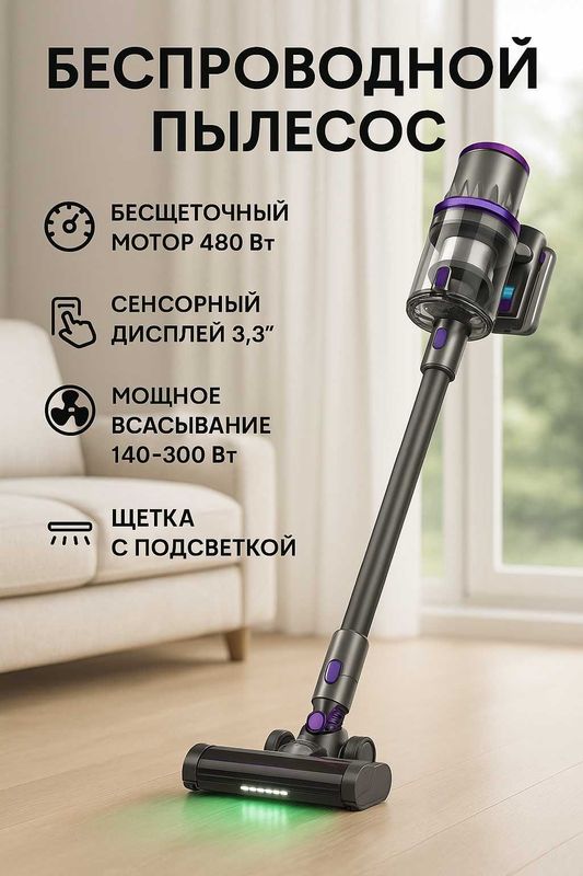 Беспроводной Пылесос S11 с дисплеем - отличное качество сборки Беспроводной Пылесос S11 с дисплеем - отличное качество сборки