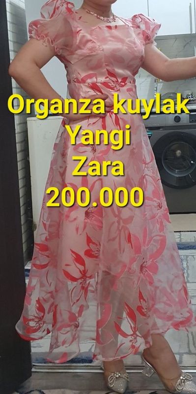 Organza vecherniy kuylak yangi Organza vecherniy kuylak yangi