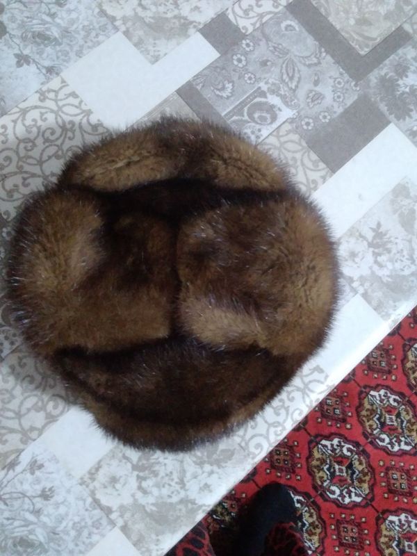 Норковая шапка мужской