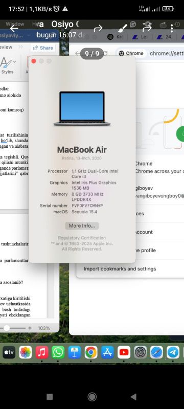 Macbook sotiladi