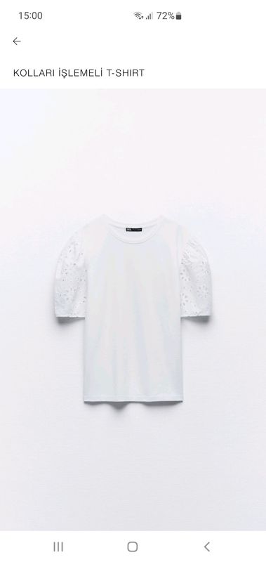 Zara futbolka, S razmer
