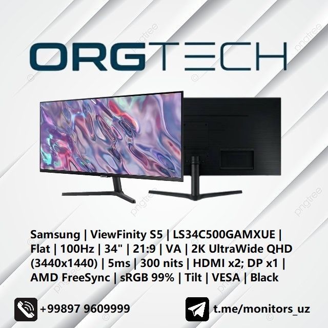 [NEW] монитор Samsung 34C500 2K UltraWide